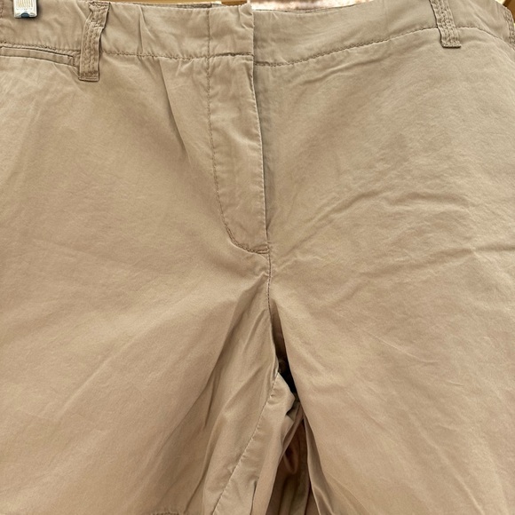 J. Crew NWOT Tan Utility Chino Classic Twill Cotton Roll Up Shorts size 12 - Picture 8 of 15